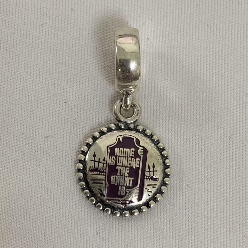 Pandora Disney The Haunted Castle Dangle Charm, S925 Silver Jewelry - Picture 1 of 4